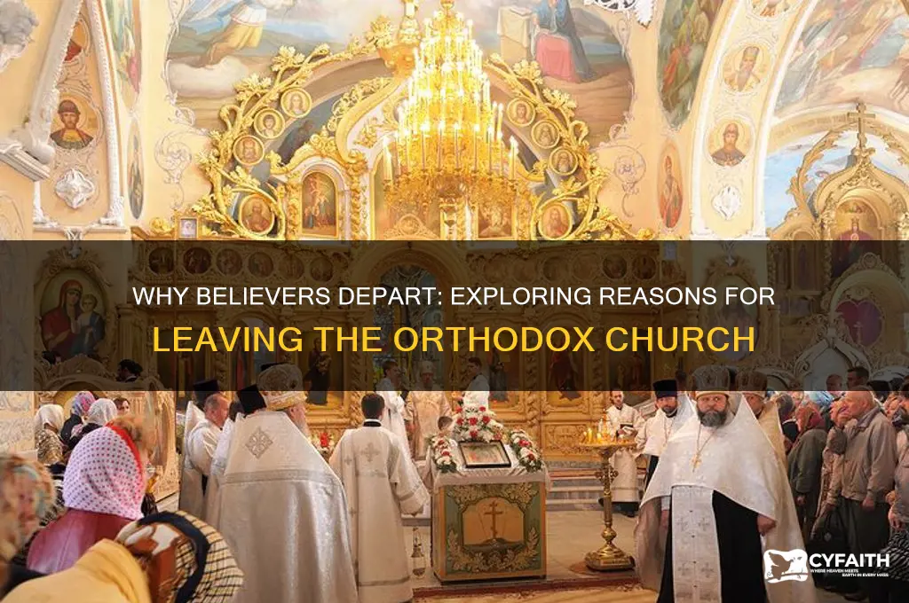 why people leave the orthodox church