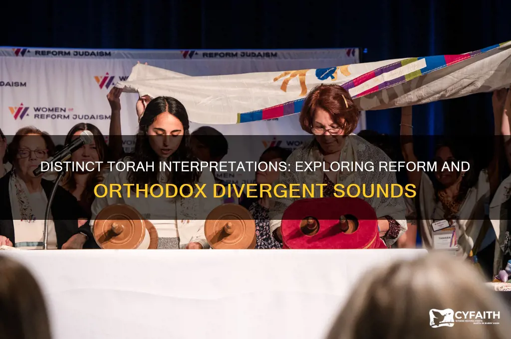 why reform and orthodox torah sound different