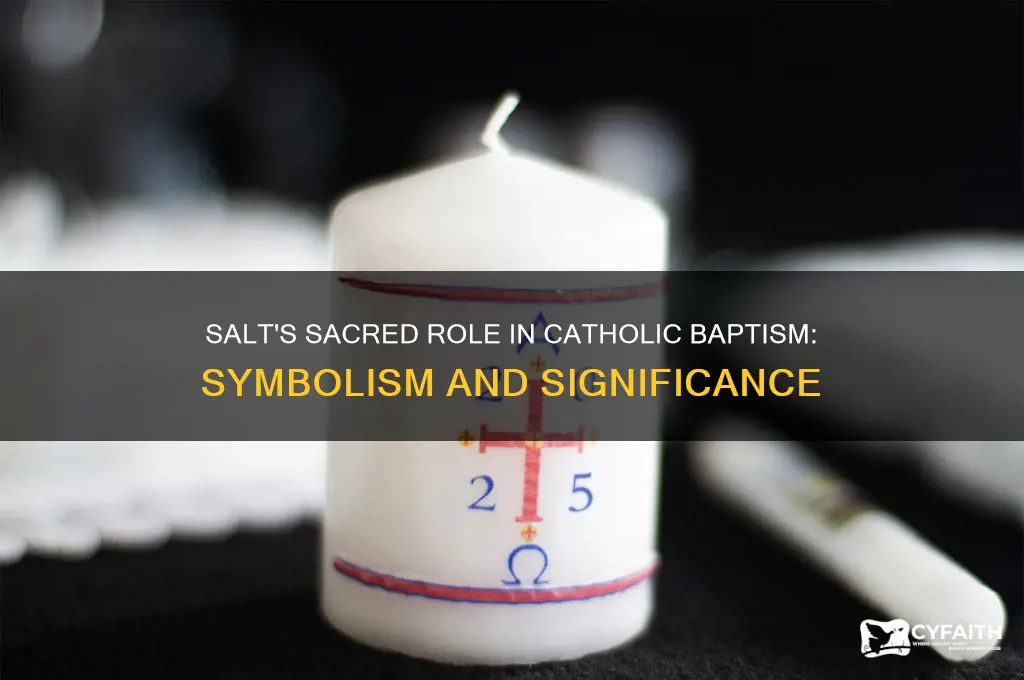 why salt in catholic baptism