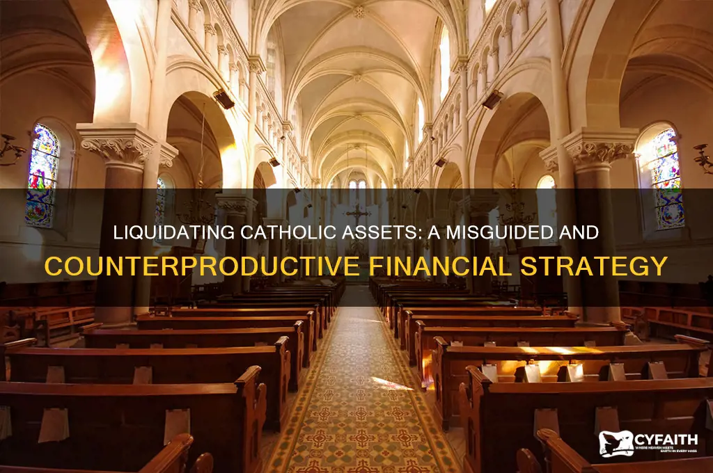 why selling off all catholic assets is stupid