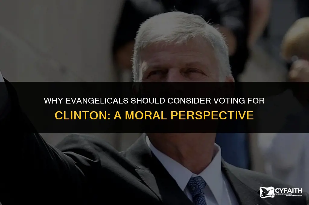 why should evangelicals vote for clinton