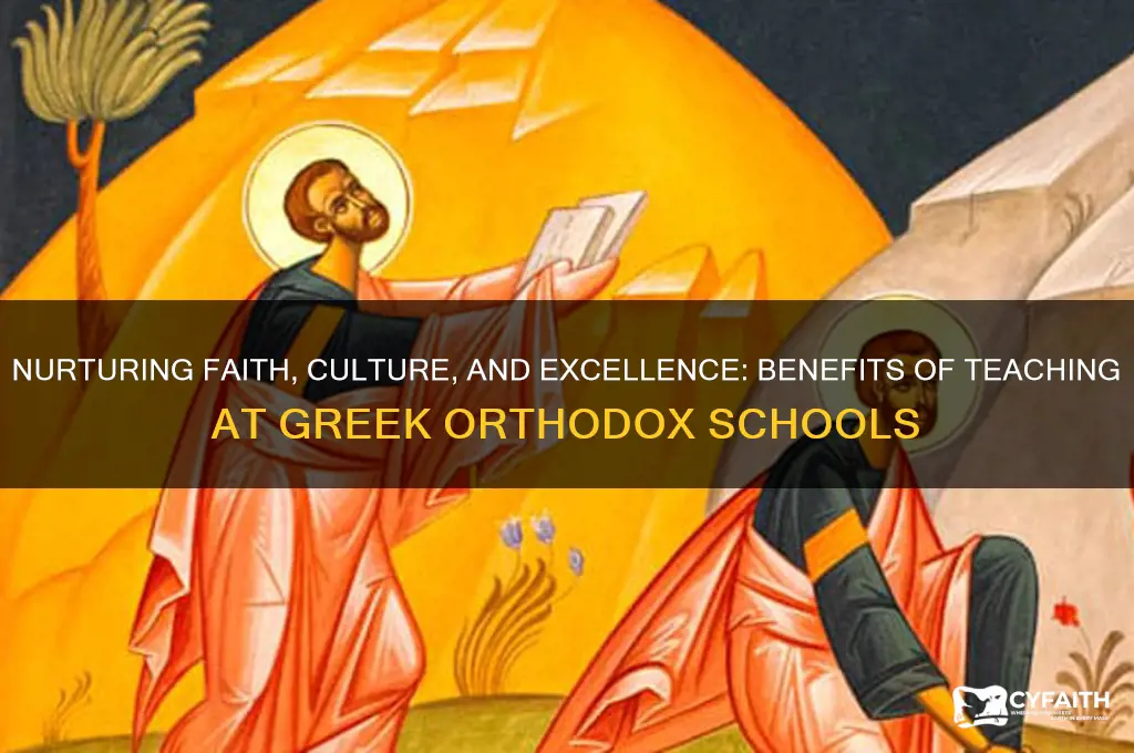 why teach at a greek orthodox school