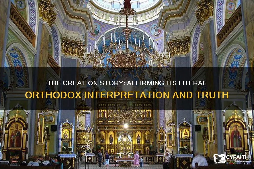 why the creation story is literal orthodox