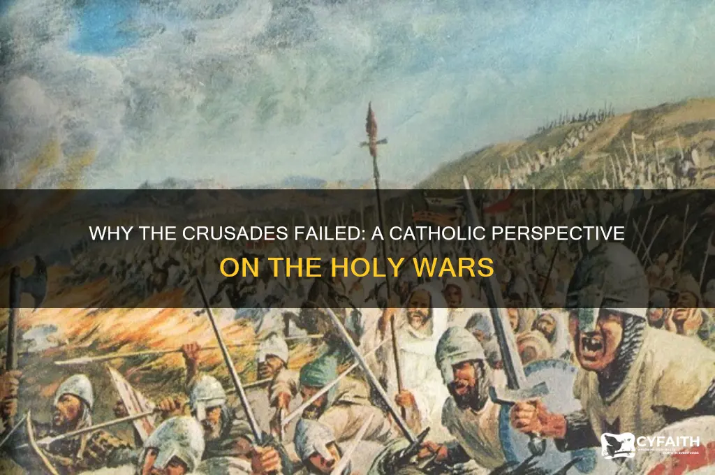 why the crusades failed catholic