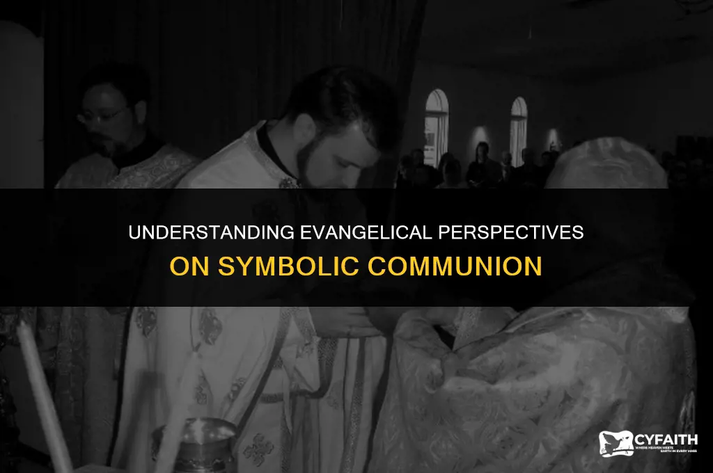 why the evangelical believe that the communion is simbolic