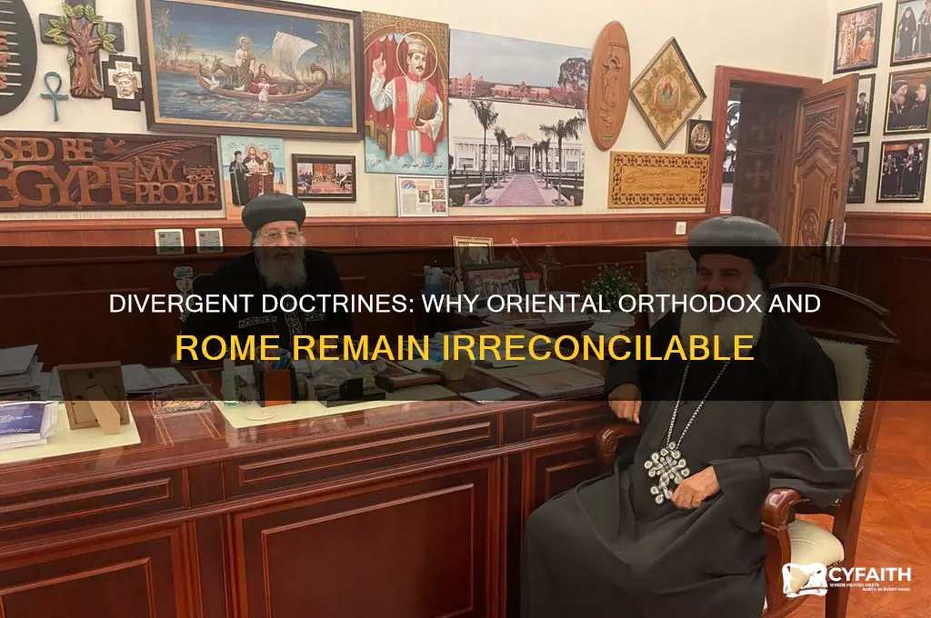 why the oriental orthodox church will never reconcile with rome