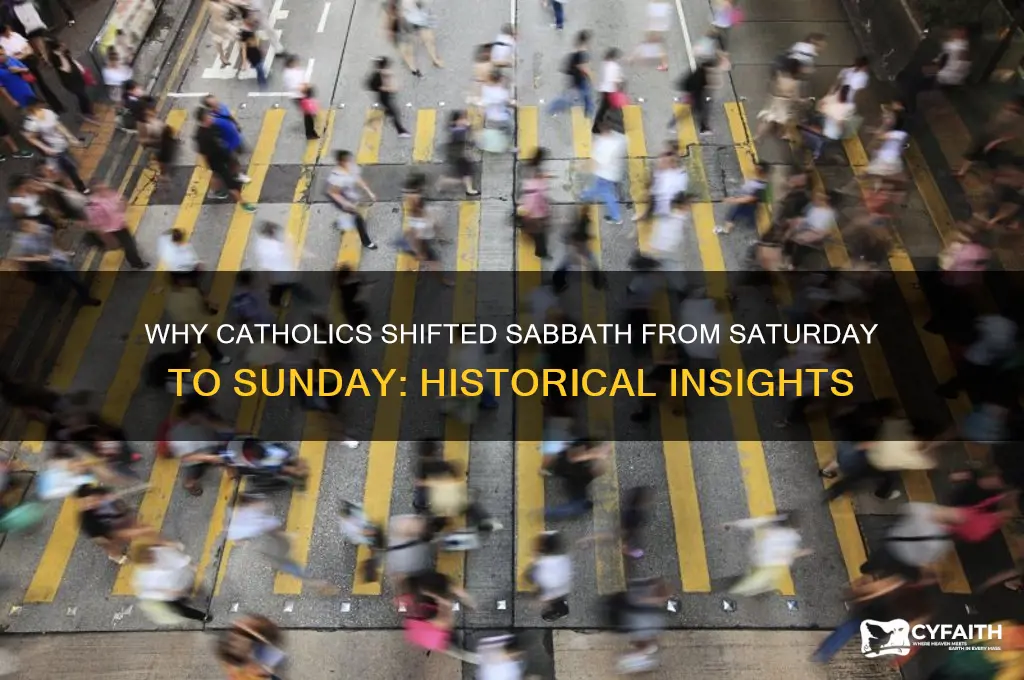 why the sabbath was changed to sunday catholic