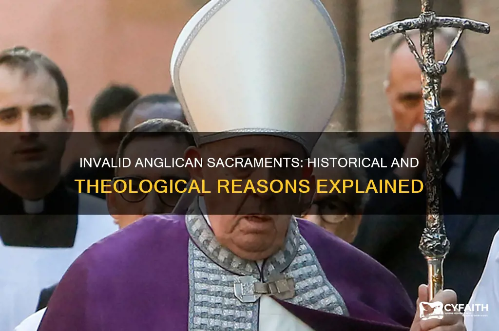 why the sacrament of the anglican are not valid