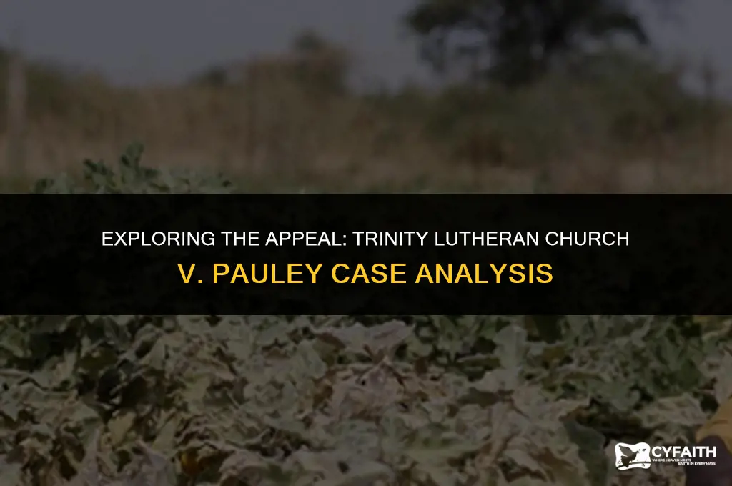 why trinity lutheran church v pauley appealed
