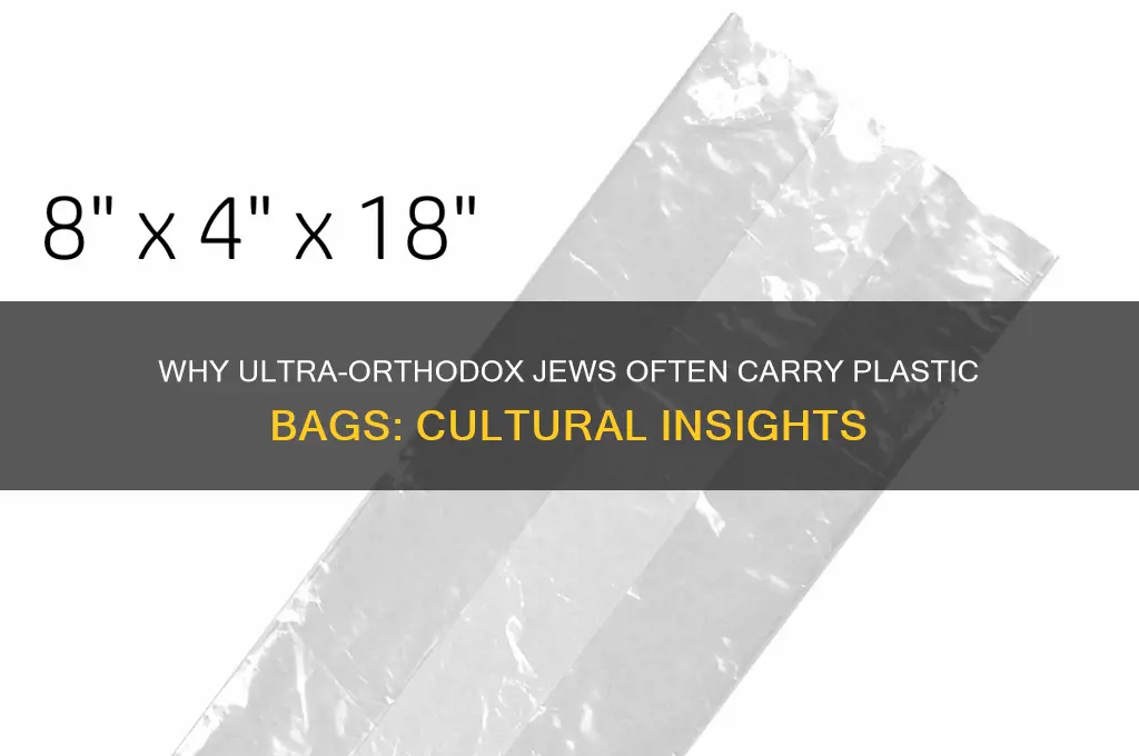 why ultra orthodox carry plastic bags