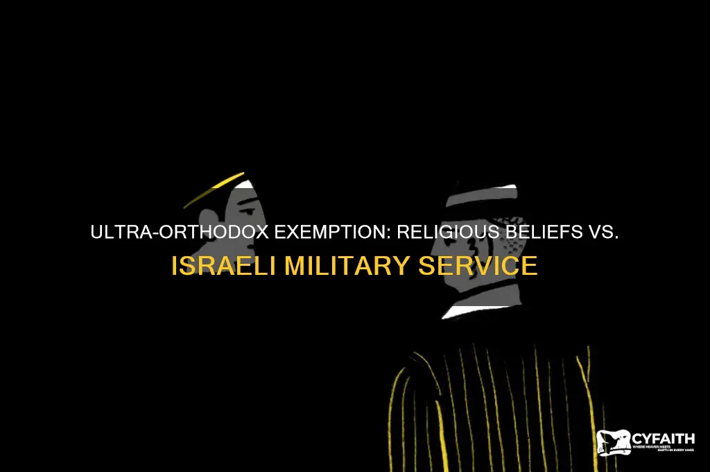 why ultra orthodox don t serve in the military