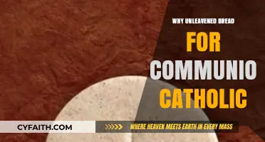 Unleavened Bread in Catholic Communion: Symbolism and Tradition Explained