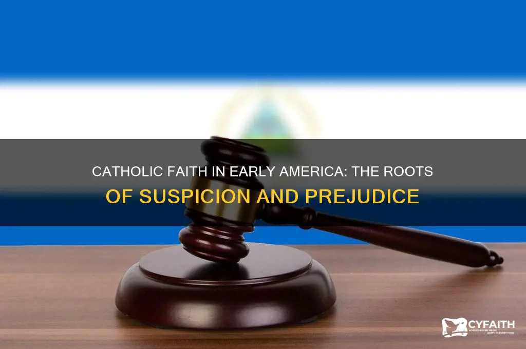why was catholic faith frowned upon in early america