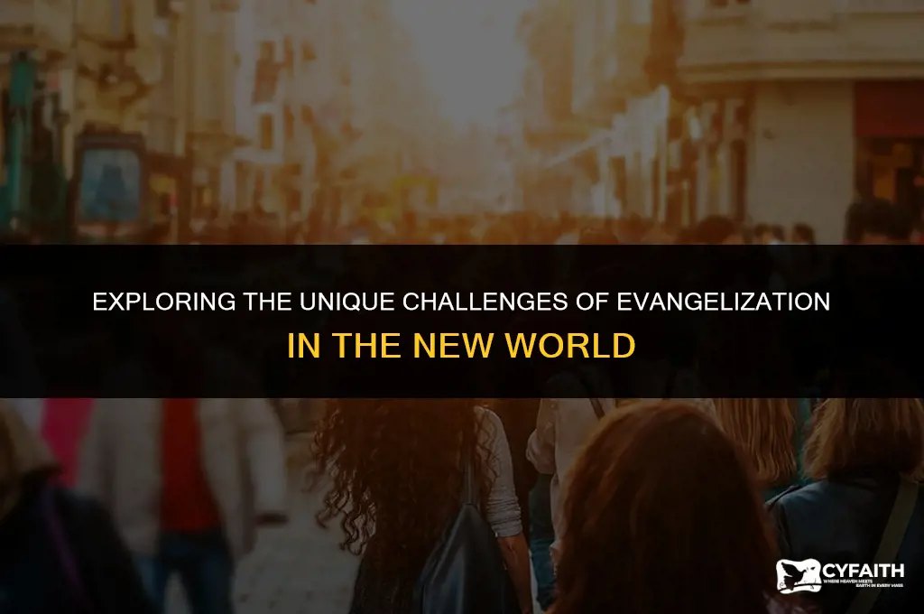 why was evangelization different in the new world