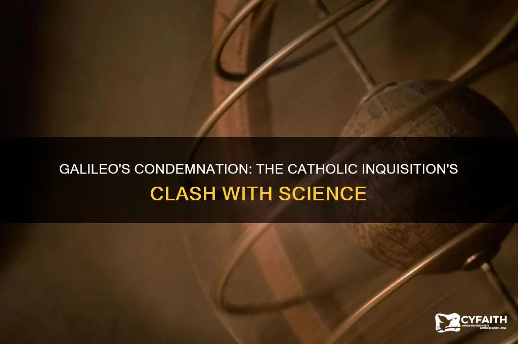 why was galileo condemed by the catholic inquisition