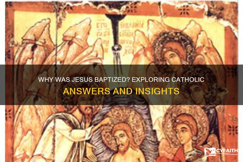 why was jesus baptised catholic answers