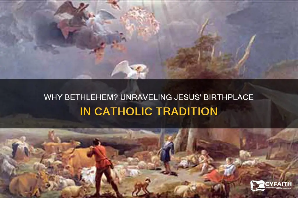 why was jesus born in bethlehem catholic
