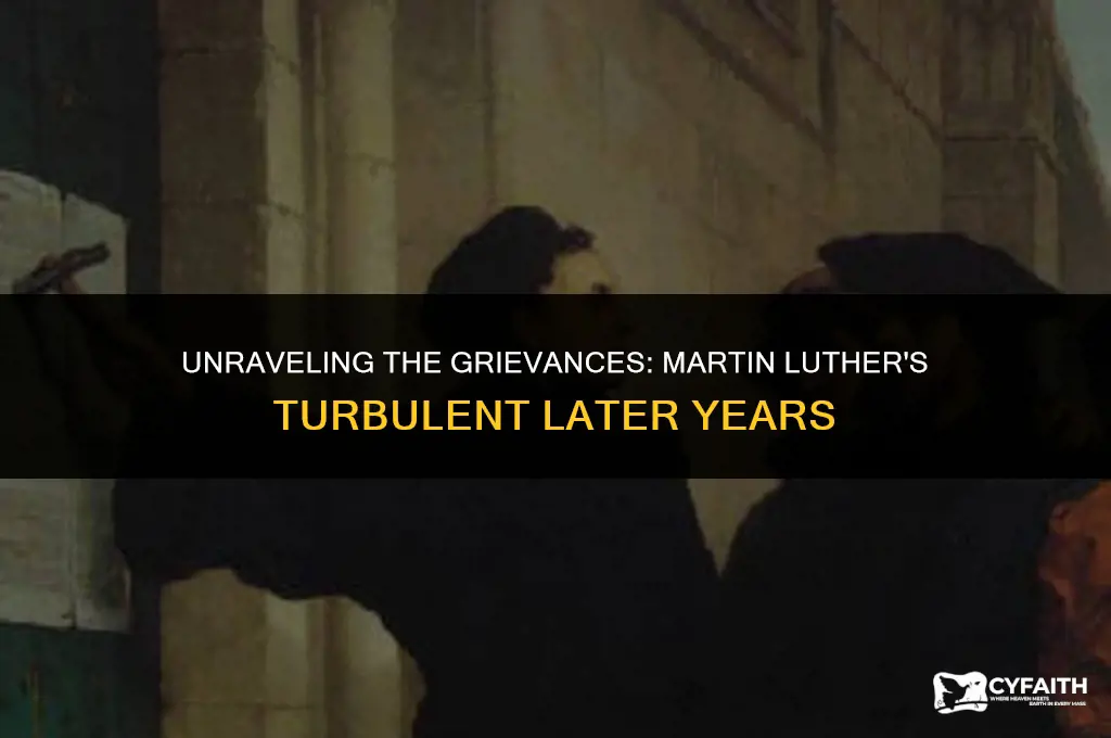 why was lutheran angry in his late years