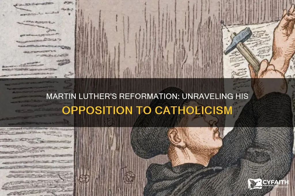 why was martin luther anti catholic