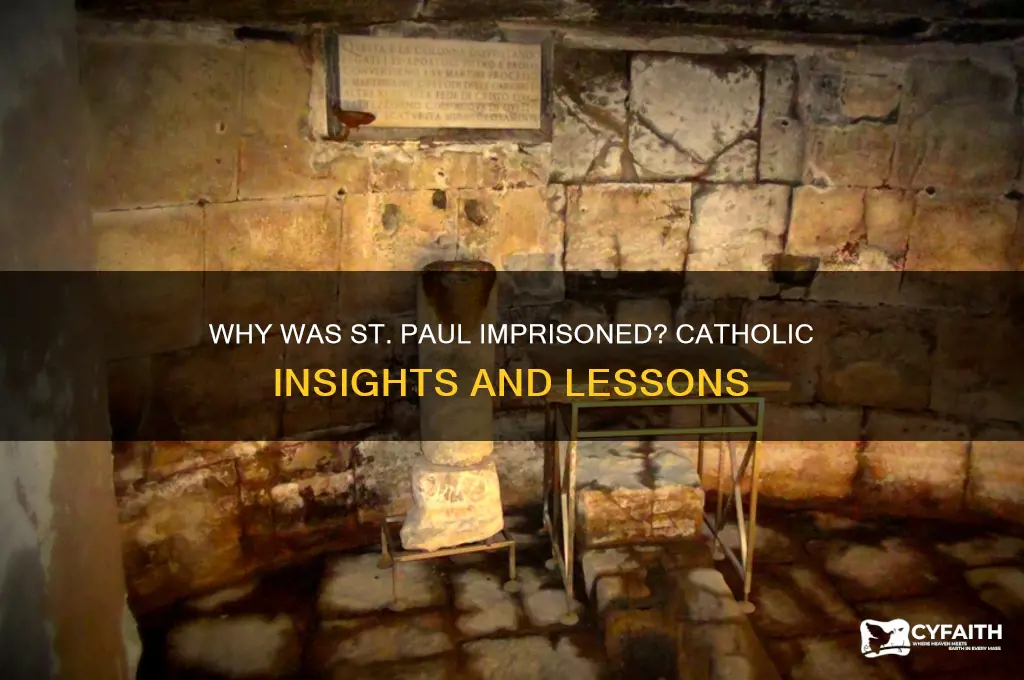 why was paul in prison catholic