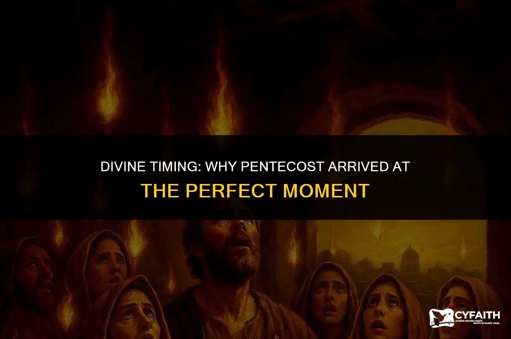 why was pentecost perfect timing