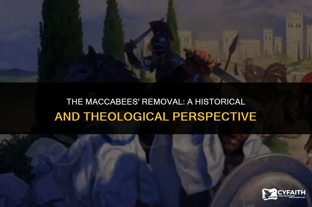 why was the macabees taken out of the protestant bible
