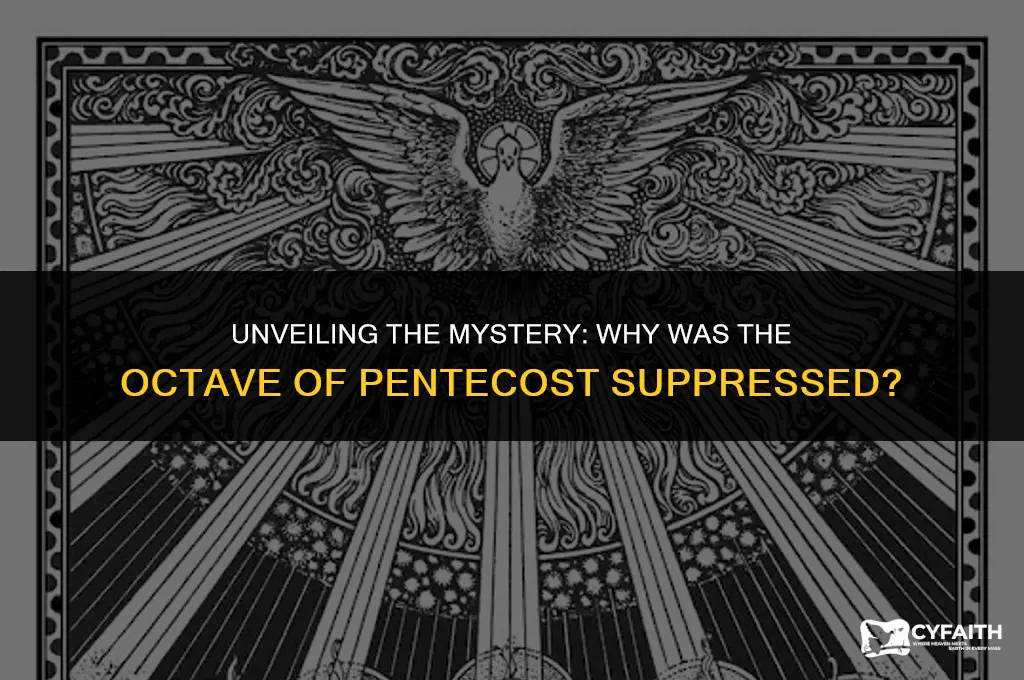 why was the octave of pentecost suppressed
