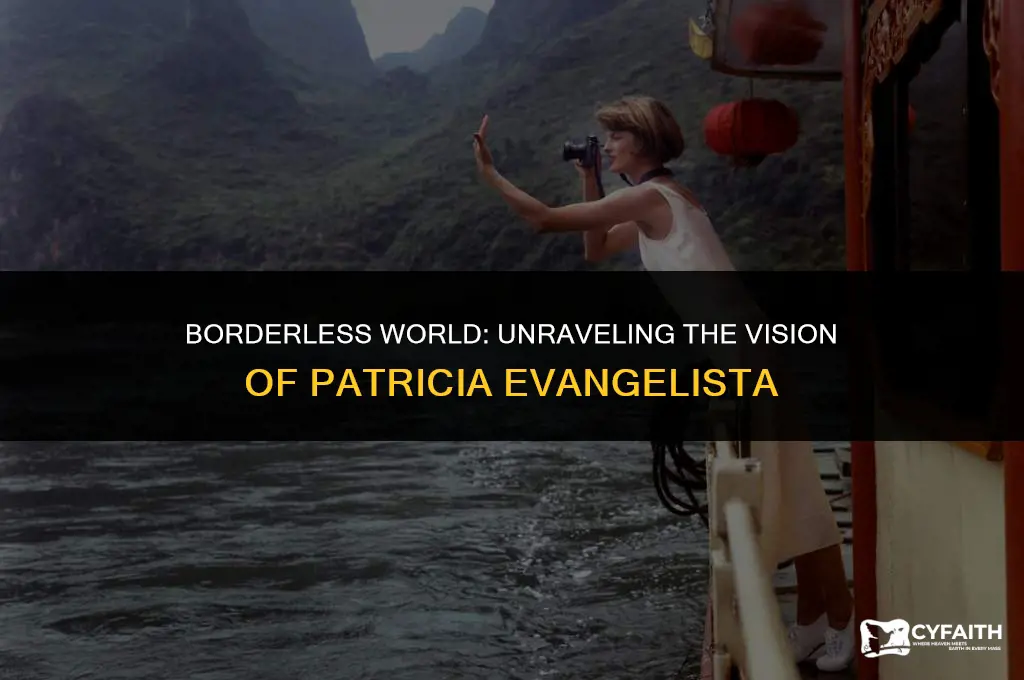 why was the speech entitled borderless world by patricia evangelista