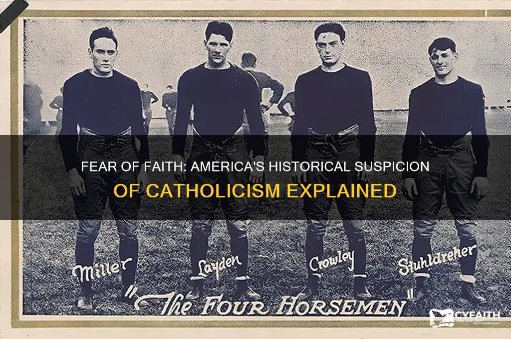 why was the us afraid of catholics
