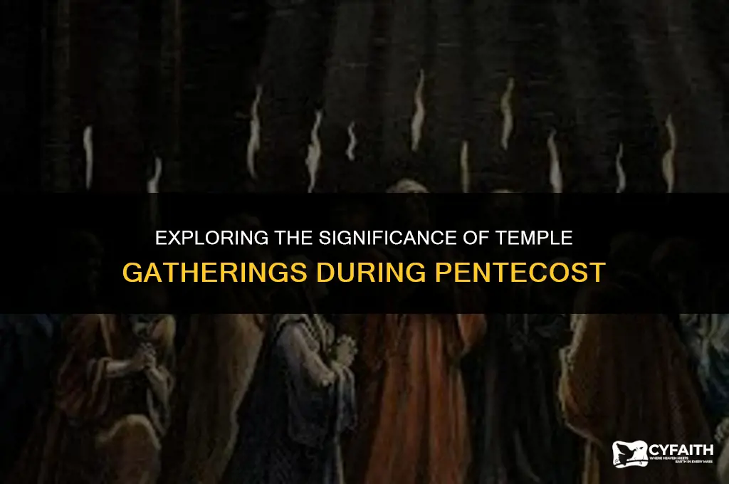 why were all those people at the temple during pentecost