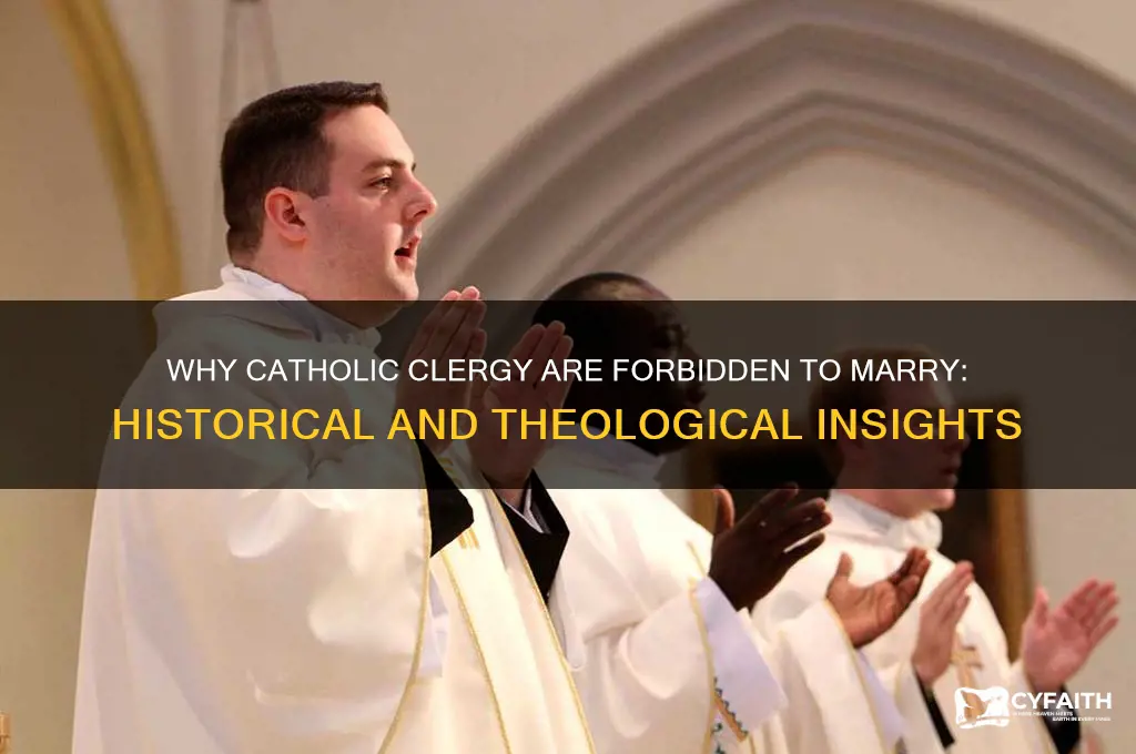 why were catholic clergy banned from marry