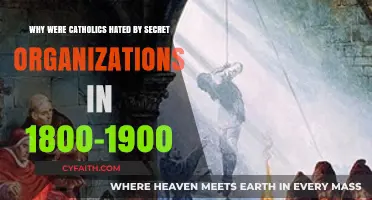 Anti-Catholic Sentiment: Secret Societies' Deep-Rooted Hostility in the 1800s