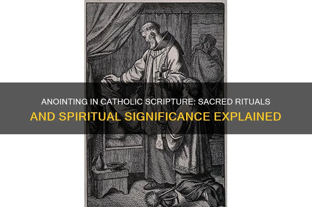 why were people anointed in the scriptures catholic