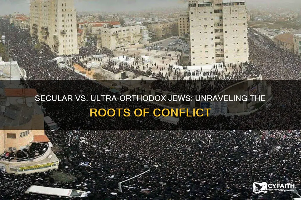 why were secular jews and ultra orthodox fighting