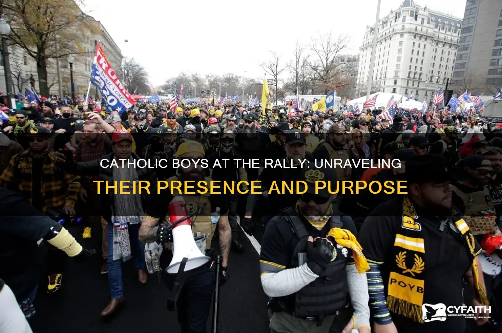 why were the catholic boys at the rally