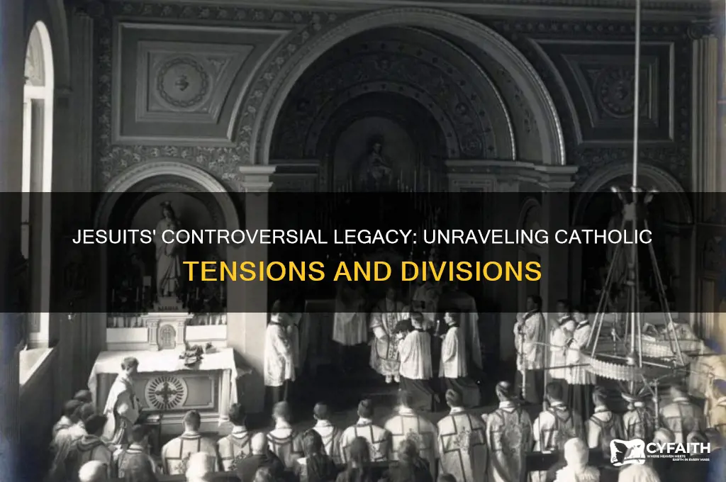why were the jesuits so controversial in certain catholic circle