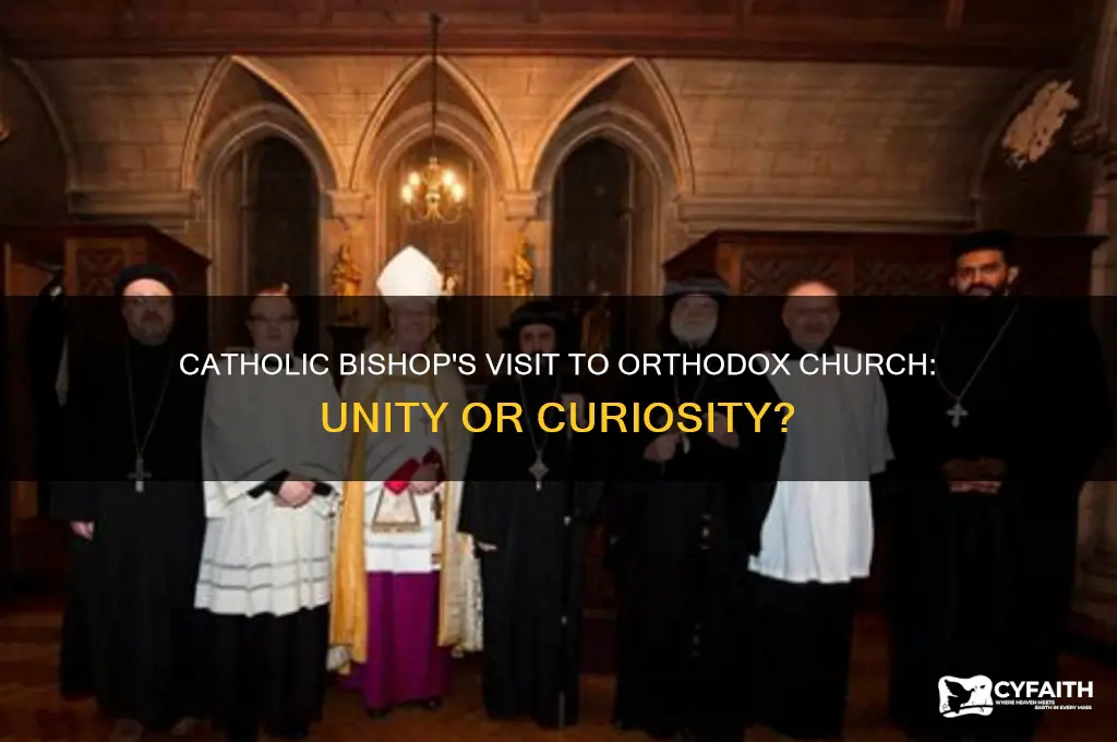 why would a cartholic bishop go to an orthodox church