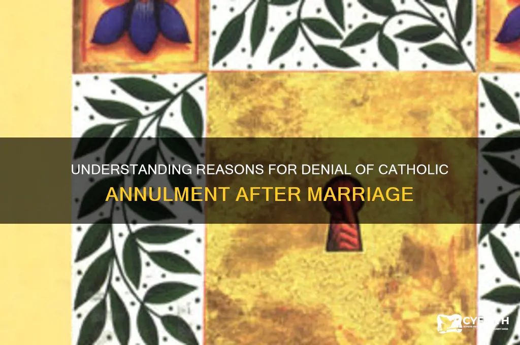 why would a catholic annulment be denied after