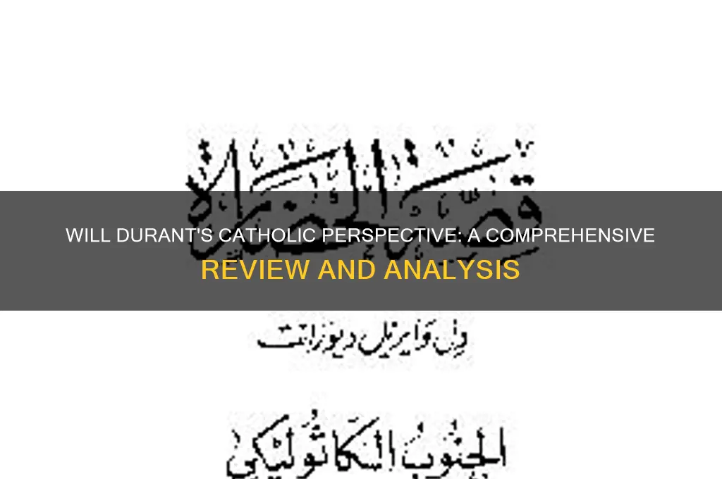 will durant catholic review