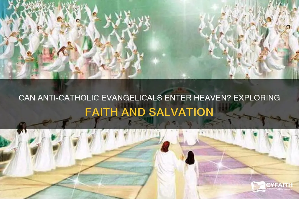 will evangelicals that are anti catholic ho to heaven