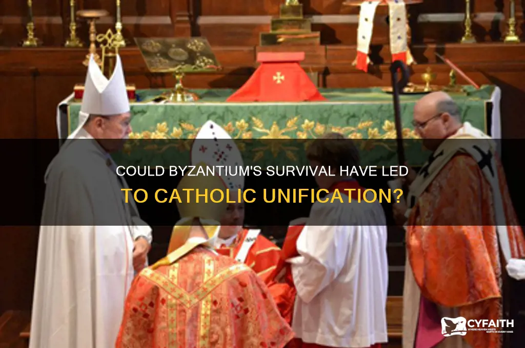would byzantium have become catholic if they survived